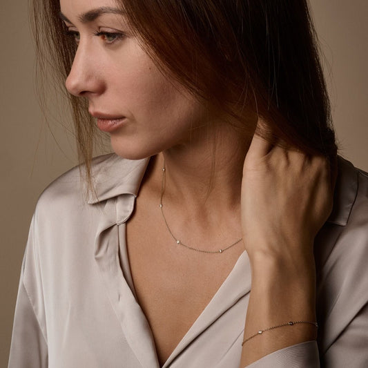 Gull demantsarmband