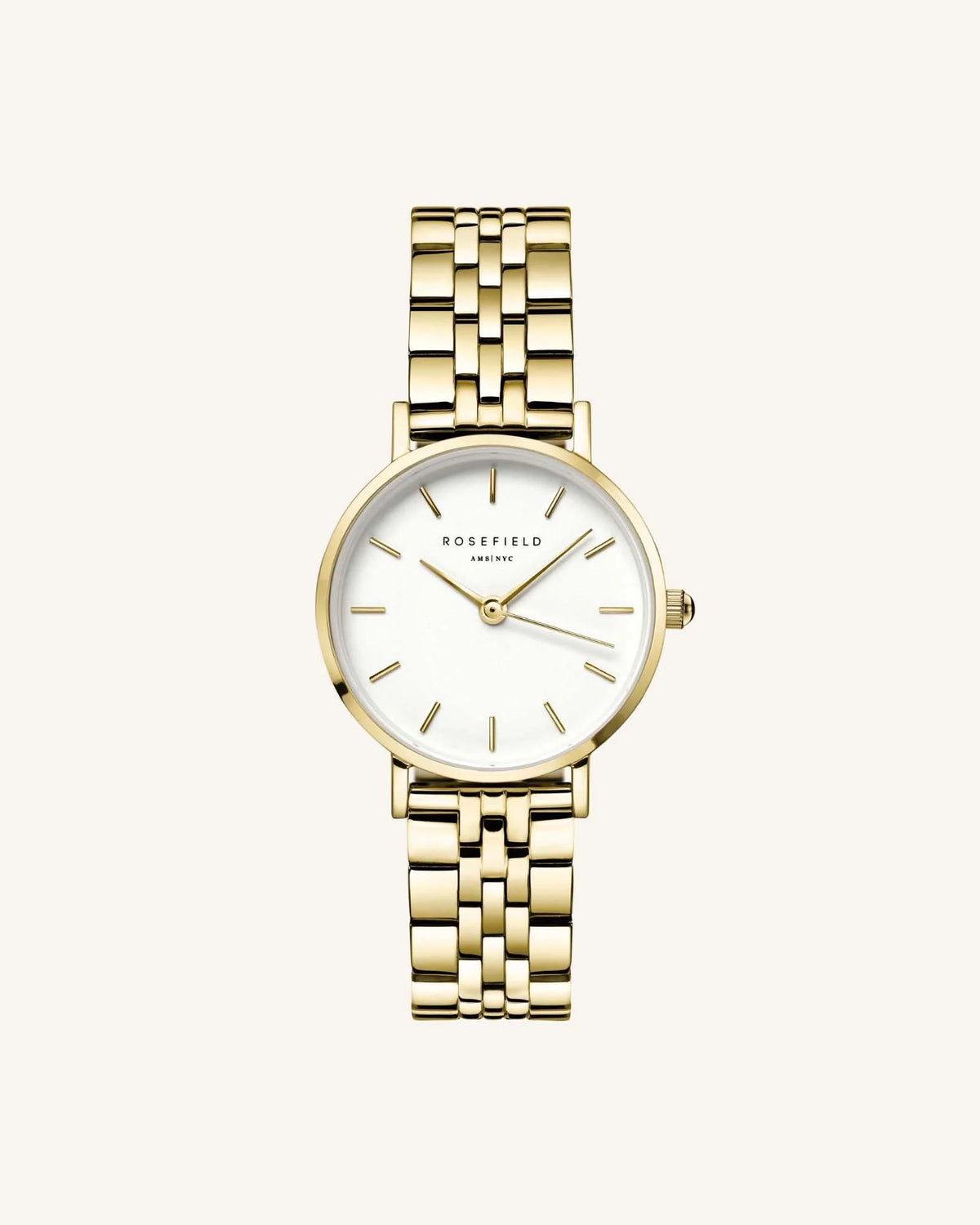 Rosefield - Small White Steel Gold