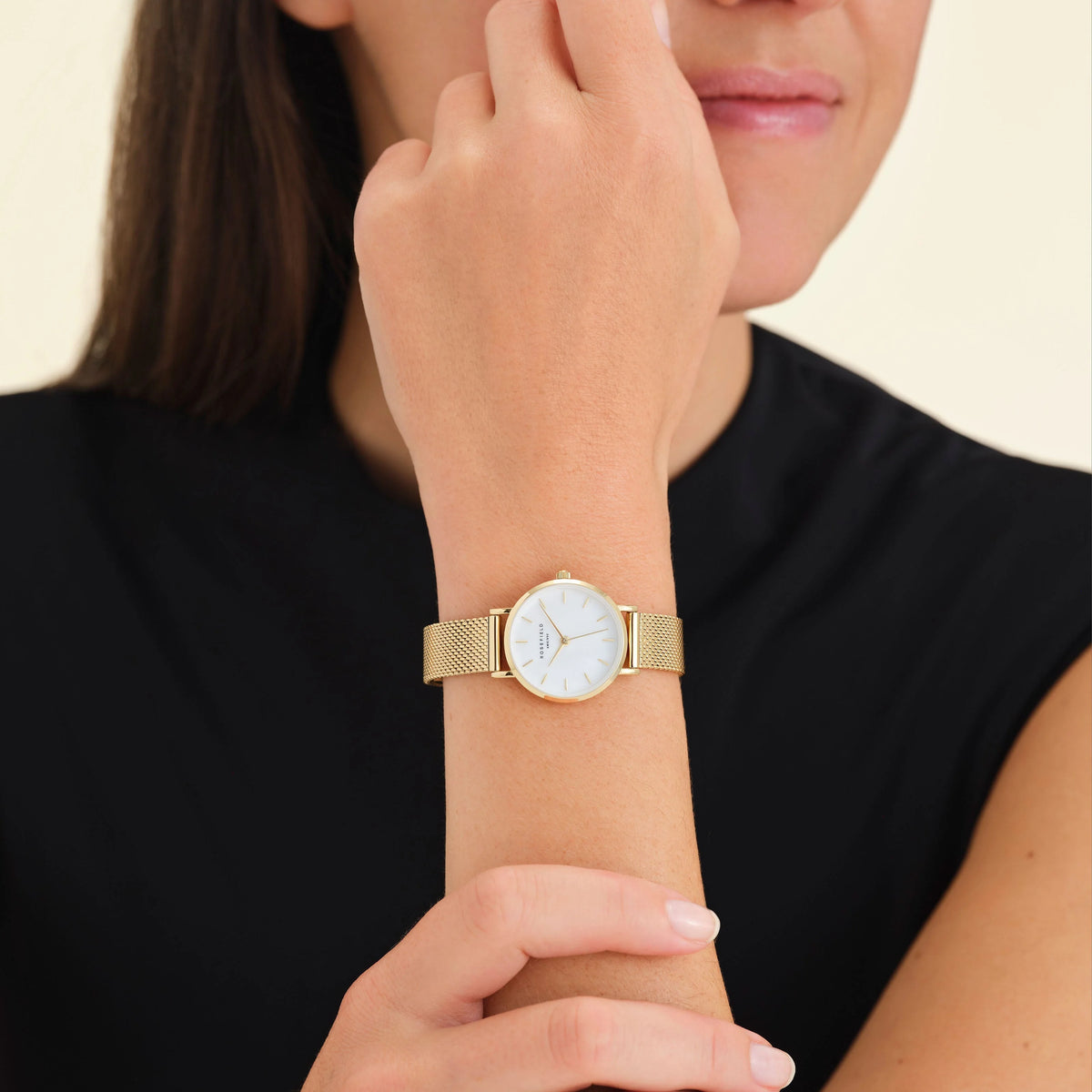 Rosefield - Small Edit Mesh Gold