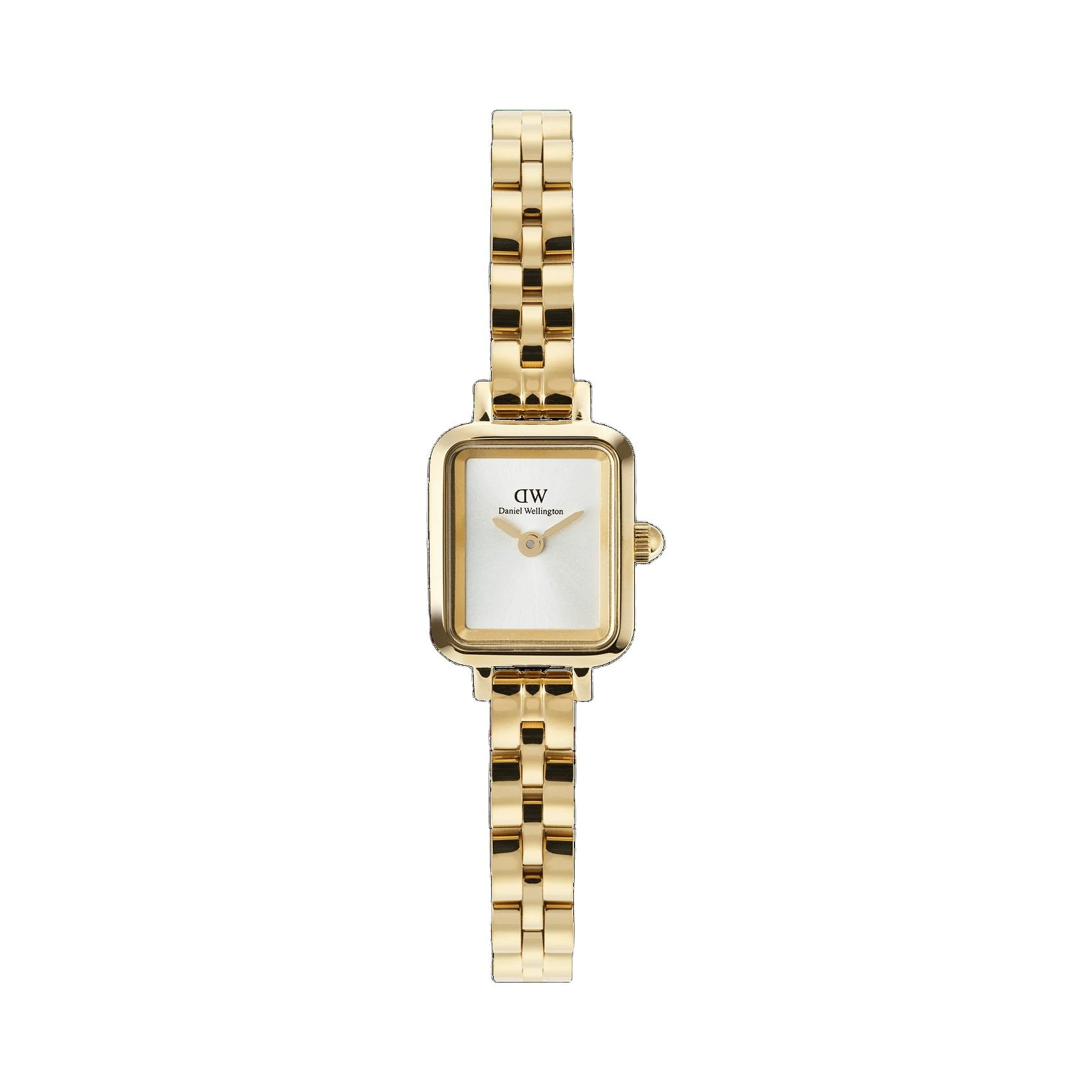 Daniel Wellington - Quadro Mini Arch 3-Link White Sunray Gold
