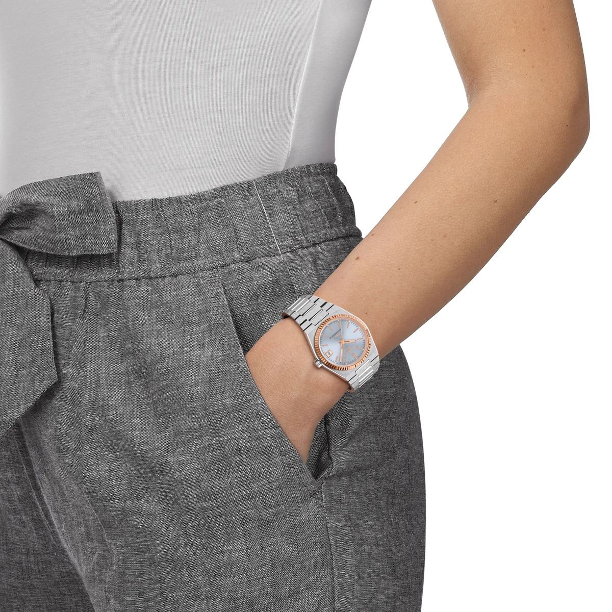 Tissot PRX 18kt Gull Bezel