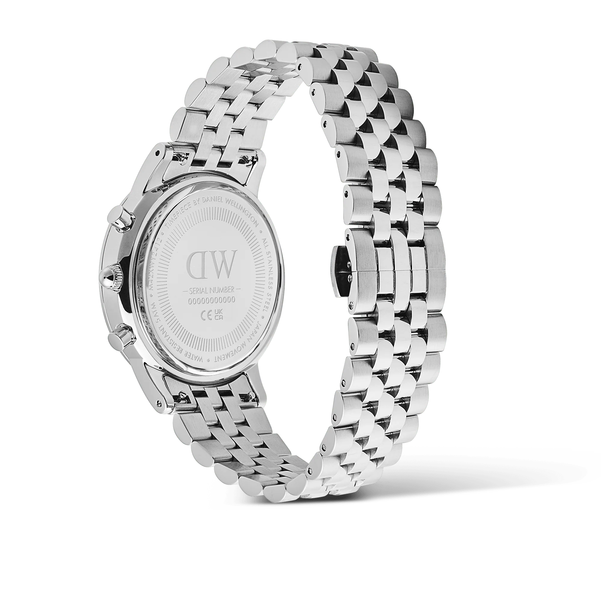 Daniel Wellington - Iconic Chronograph Arch 5-Link Onyx Panda Silver