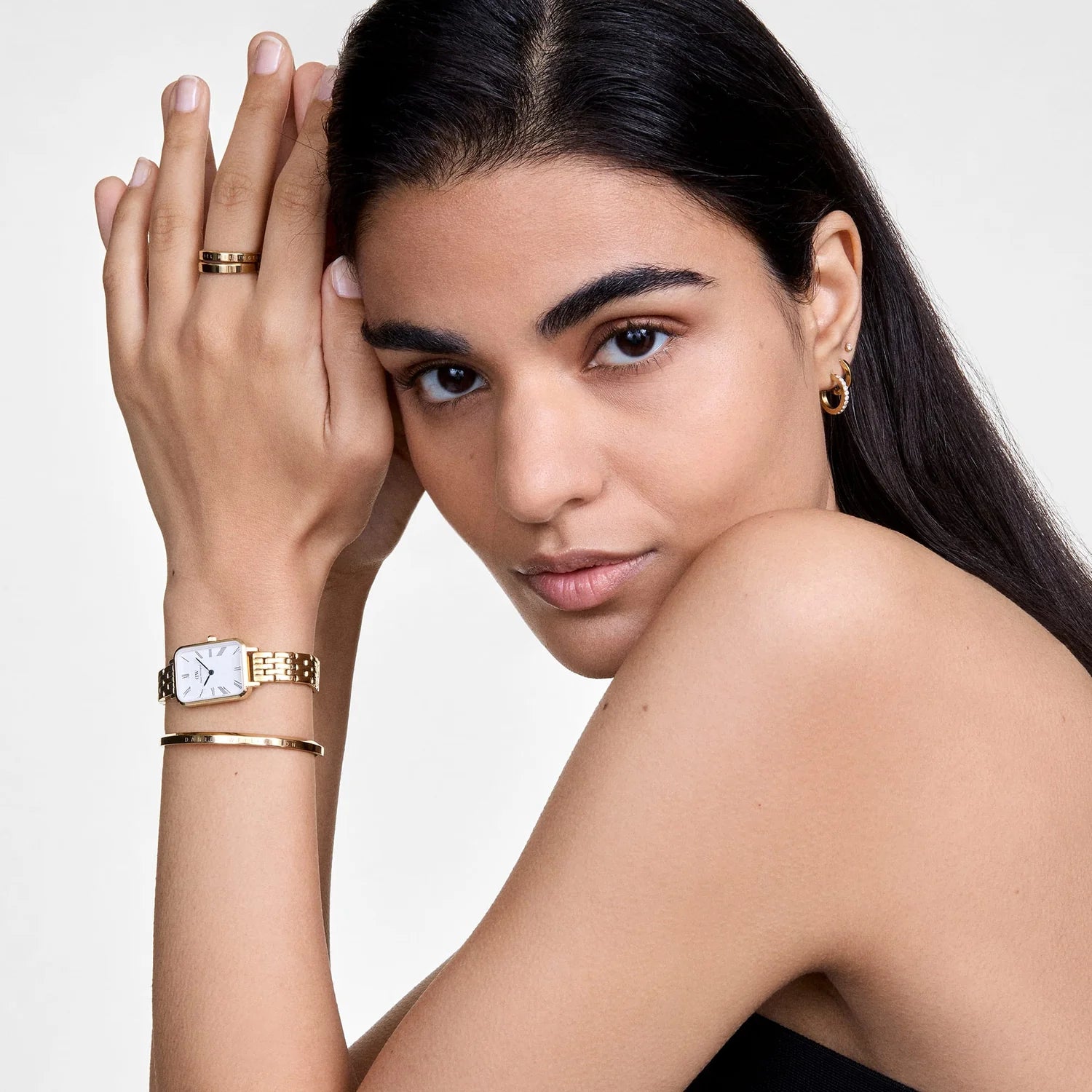 Daniel Wellington Quadro Roman Numerals 5-Link