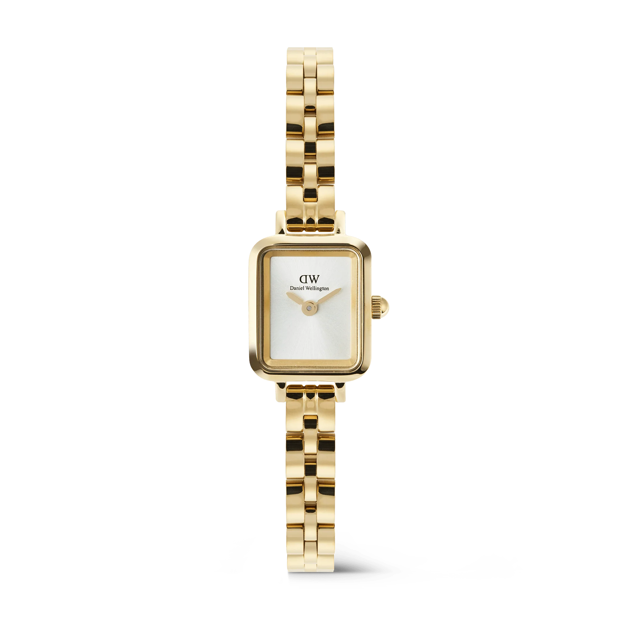 Daniel Wellington - Quadro Mini Arch 3-Link White Sunray Gold