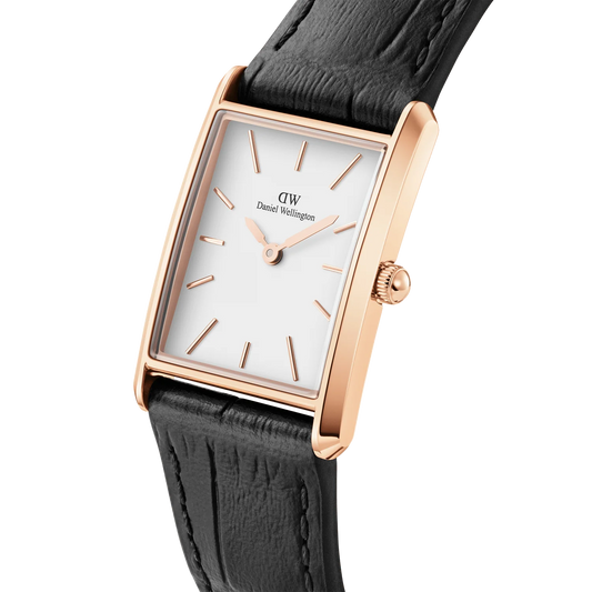 Daniel Wellington -  Bound Black Crocodile Rose Gold