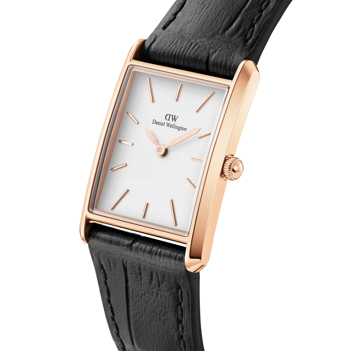 Daniel Wellington -  Bound Black Crocodile Rose Gold