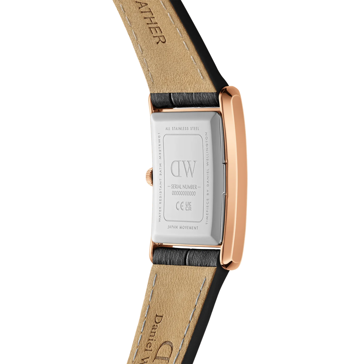 Daniel Wellington -  Bound Black Crocodile Rose Gold