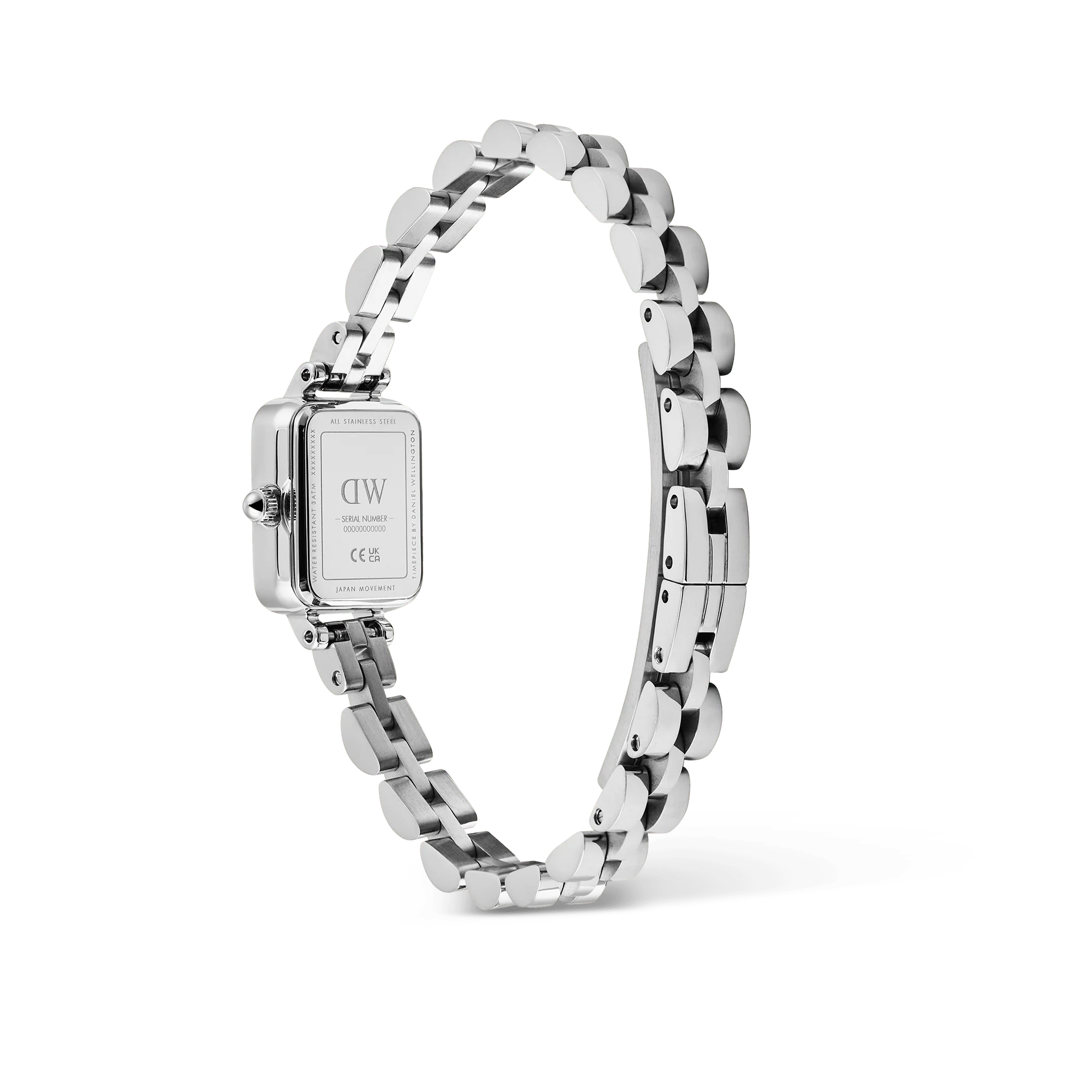 Daniel Wellington - Quadro Mini Arch 3-link Onyx Sunray Silver